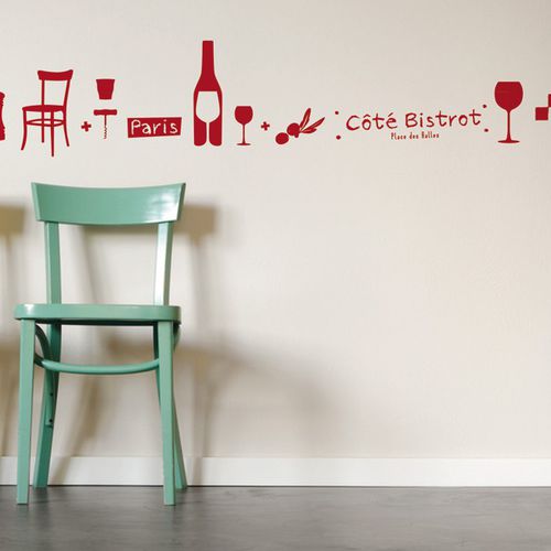 Adesivo da parete cucina - BISTROT  - AQUILIA - DECLIK