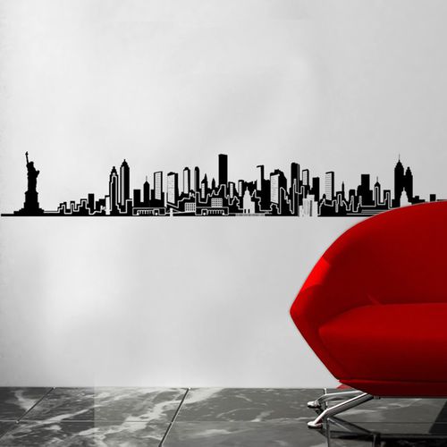 Adesivo da parete città - NEW YORK - AQUILIA - DECLIK - nazione