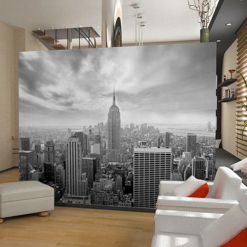 Carta da parati contemporanea - VILLE NEW YORK - AQUILIA - DECLIK - panoramica / a motivi / bianca
