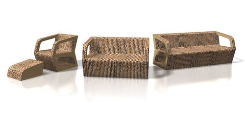 Poltrona contemporanea - SPARK - drydesign - in cartone