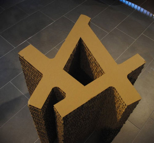 Tavolo contemporaneo - E-CONNECT - drydesign - in cartone / rotondo