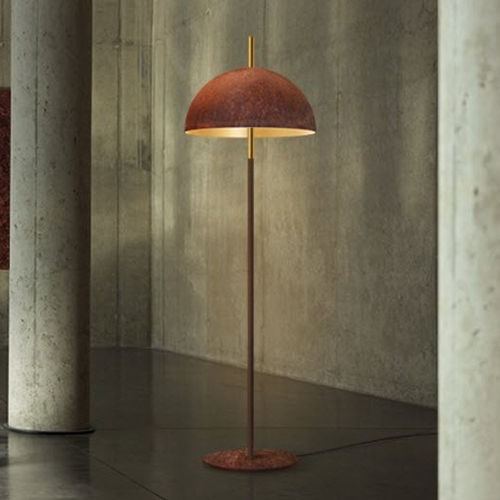 Lampada da terra - THE QUEEN - Mammalampa - in acciaio / Goldflex® / in Solid Surface