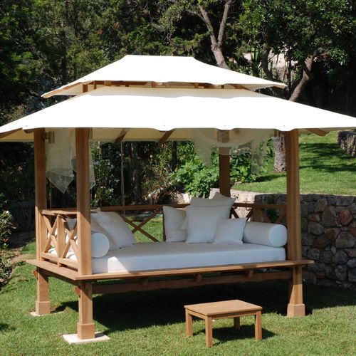 Letto da giardino a baldacchino - HONEYMOON - HONEYMOON - matrimoniale / contemporaneo / con luce integrata