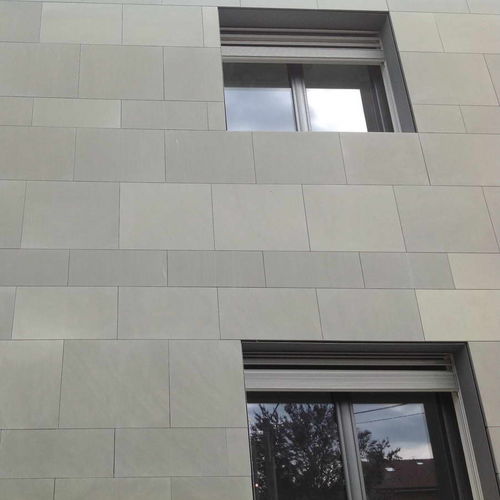 Rivestimento di facciata in pannelli - GREY SAND - Balfin srl - in gres / levigato / aspetto pietra
