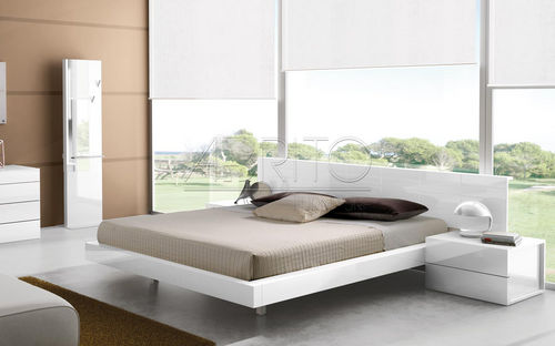 Letto matrimoniale - ARIS PLUS : 25C - A. Brito - contemporaneo / con testiera / in legno