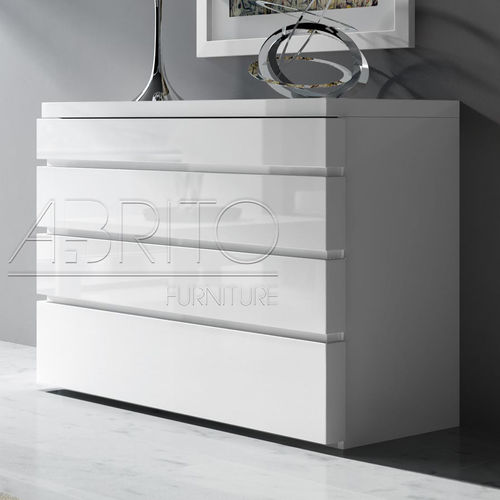 Cassettone contemporaneo - ARIS PLUS : 18D - A. Brito - in legno laccato / non specificato / bianco