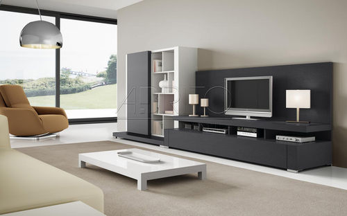 Parete attrezzata TV contemporaneo - NAGARE: 48C - A. Brito - in legno laccato