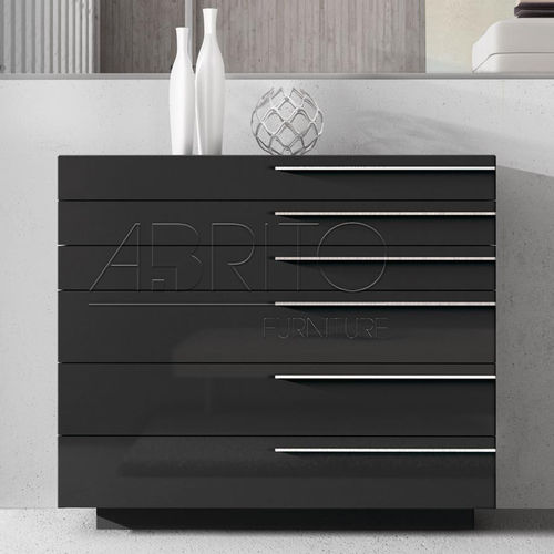 Cassettone contemporaneo - SELECT : 01D - A. Brito - in legno laccato / non specificato / nero
