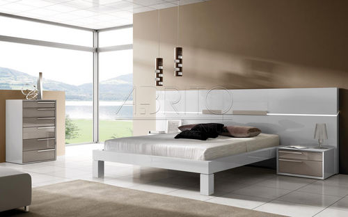 Letto matrimoniale - SELECT : 11C - A. Brito - contemporaneo / con comodini / con illuminazione incorporata