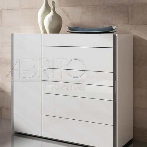 Cassettiera contemporanea - SELECT : 10D - A. Brito - in legno laccato / bianca