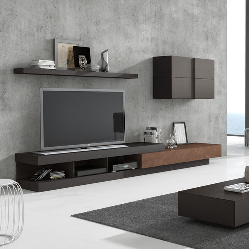 Parete attrezzata TV contemporaneo - GINZA + : 311 - A. Brito - in legno laccato / modulare