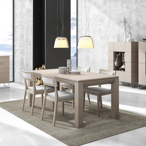 Tavolo da pranzo contemporaneo - GINZA + : 322 - A. Brito - in legno / rettangolare / per uso residenziale