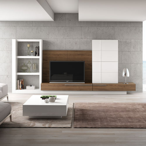 Parete attrezzata TV contemporaneo - GINZA + : 325 - A. Brito - in legno / in legno laccato / modulare