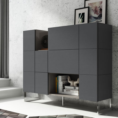 Credenza alta GINZA + AU11 A. Brito moderna / in legno laccato