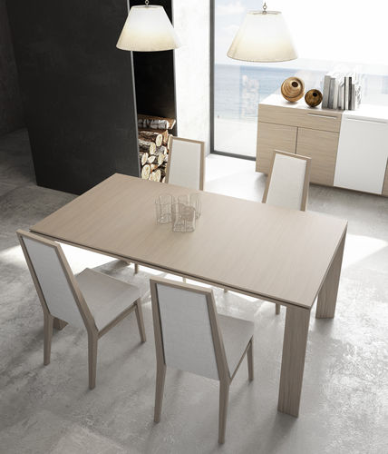 Tavolo da pranzo contemporaneo - GINZA + : MJ01 - A. Brito - in legno / rettangolare / allungabile