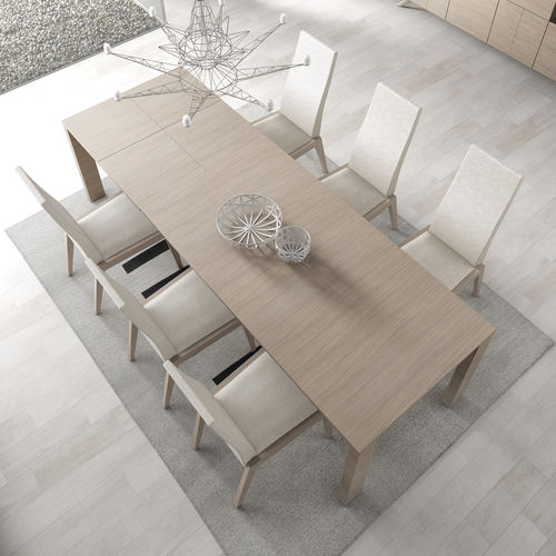 Tavolo da pranzo contemporaneo - GINZA + : MJ06 - A. Brito - in legno / rettangolare / allungabile