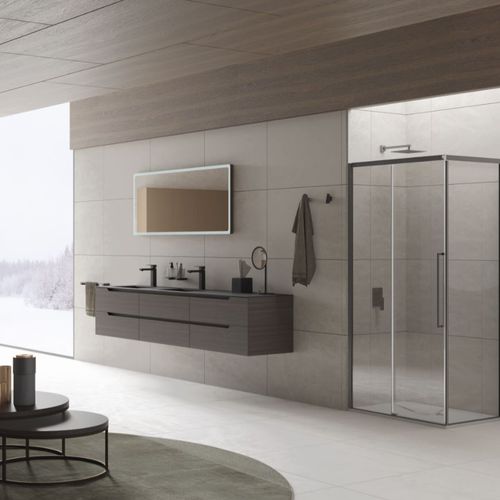 Mobile lavabo sospeso - PRESTIGE - Inda - in legno / in MDF / in laminato
