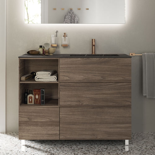 Mobile lavabo da appoggio - PROGETTO_PUSH OPEN - Inda - in legno / contemporaneo / senza ante