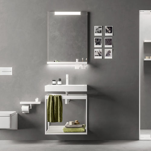 Mobile lavabo da appoggio - CLAIRE SOFT - Inda - in legno / in laminato / contemporaneo