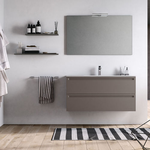 Mobile lavabo sospeso - PICCADILLY - Inda - in legno / in alluminio / contemporaneo