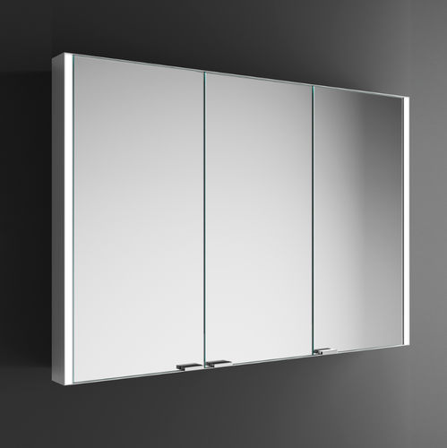 Specchio da bagno a muro - DUE - Inda - contemporaneo / rettangolare / in acciaio inossidabile