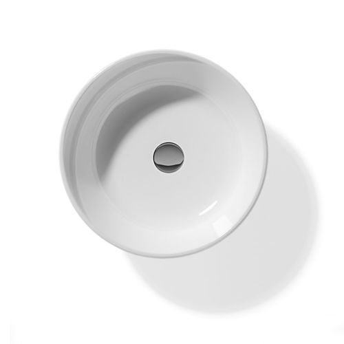 Lavabo da appoggio - PONZA - Inda - in ceramica / rotondo / senza foro