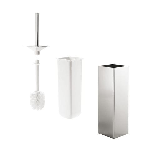 Portascopino per WC in ottone - AV114A - Inda - in cromo / in plastica / da parete