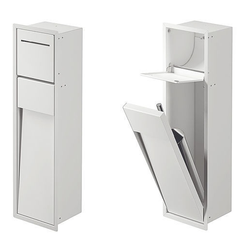 Portascopino per WC in acciaio inossidabile - A8085A - Inda - da parete / da incasso