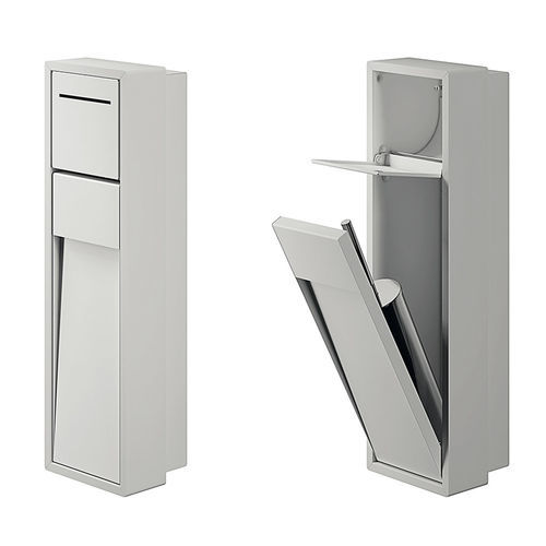 Portascopino per WC in acciaio inossidabile - A8086A - Inda - da incasso / elettrico