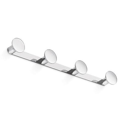 Appendiabiti da parete contemporaneo - AV120D - Inda - in metallo cromato / quadruplo / da bagno