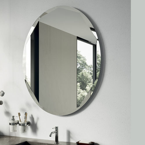 Specchio da bagno a muro - TRASIMENO - Inda - contemporaneo / rotondo / argentato