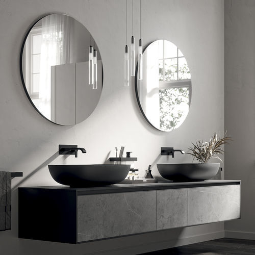 Specchio da bagno a muro - MAGGIORE - Inda - contemporaneo / rotondo / in cromo