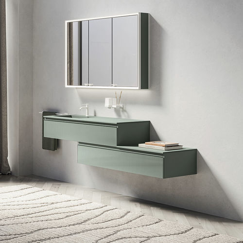 Mobile lavabo sospeso - PERFETTO - Inda - in legno / in MDF / in laminato