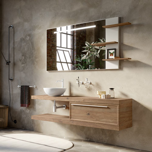 Mobile lavabo sospeso - TIVOLI - Inda - in legno / in laminato / contemporaneo