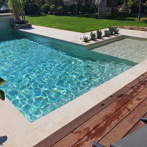 Bordo di piscina in gres porcellanato - CRETA - Cerámica Mayor - in ceramica / in pietra / antiscivolo