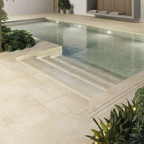 Griglia di drenaggio in gres porcellanato - RJ70 - Cerámica Mayor - per spazi verdi / per piscina
