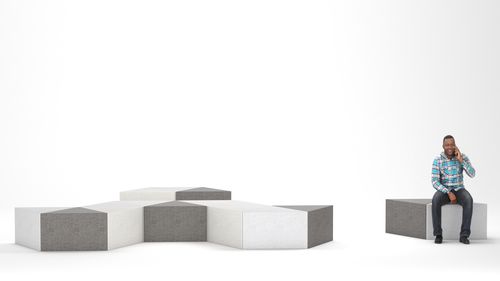Panca per spazi pubblici contemporanea - SONOBE - Factory Street Furniture - in calcestruzzo