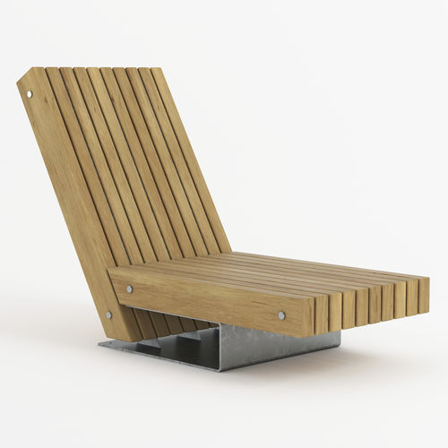 Lettino prendisole contemporaneo - QUAY - Factory Street Furniture - in legno / per spazio pubblico / per edifici pubblici