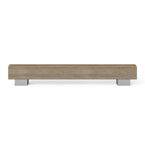 Panca per spazi pubblici design minimalista - BEAM Single Bench - Factory Street Furniture - in quercia naturale / in acciaio galvanizzato / su misura