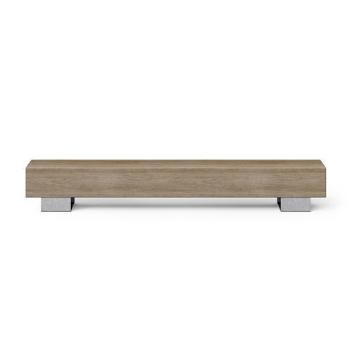 Panca per spazi pubblici contemporanea - BEAM DOUBLE BENCH - Factory Street Furniture - in acciaio galvanizzato / in legno / in rovere