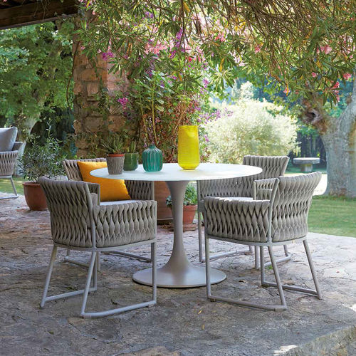 Tavolo contemporaneo - KOROL - SIFAS - in vetro / in HPL / in ceramica