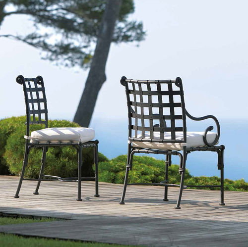 Sedia da giardino classica - KROSS - SIFAS - in tessuto acrilico / con supporto in alluminio / con cuscino rimovibile
