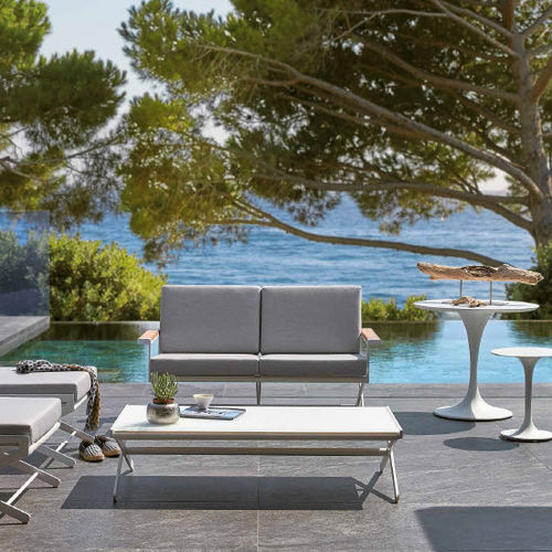 Divano contemporaneo - OSKAR - SIFAS - da giardino / in Sunbrella® / in ecopelle
