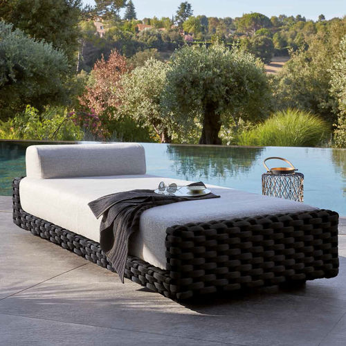 Lettino prendisole contemporaneo - RIVIERA  - SIFAS - in Sunbrella® / in poliestere / in alluminio