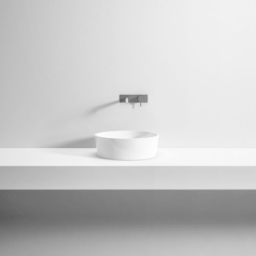 Lavabo da appoggio - Rexa Design - in resina / in Solid Surface / su misura