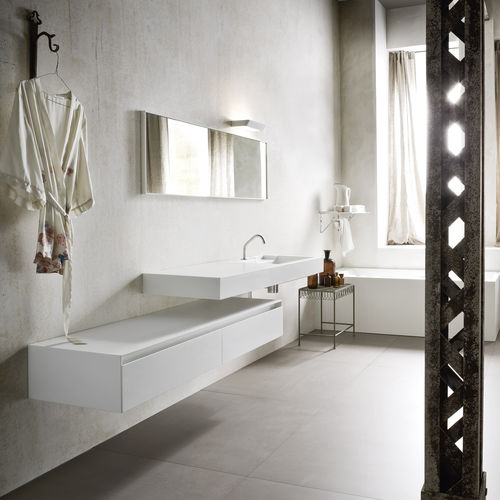 Specchio a muro - RETTANGOLO - Rexa Design - contemporaneo / rettangolare / in Corian®