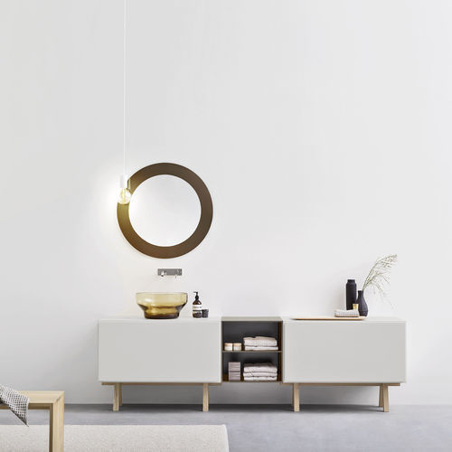 Specchio a muro - BRAME - Rexa Design - contemporaneo / rettangolare / rotondo