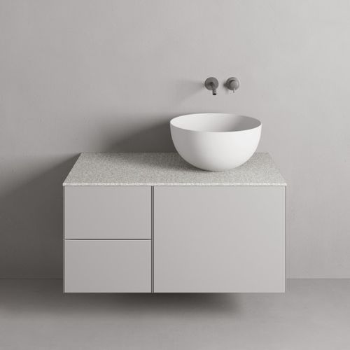 Lavabo da appoggio - Rexa Design - in ceramica / su misura / rotondo