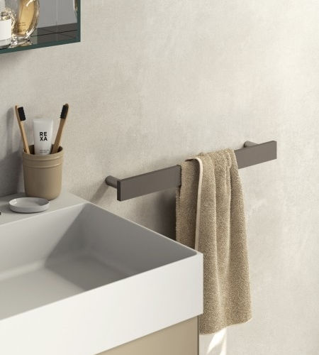 Portasalviette a barre - STONE - Rexa Design - da parete / in metallo