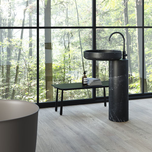 Lavabo autoportante - Rexa Design - in Corian® / in marmo / personalizzabile